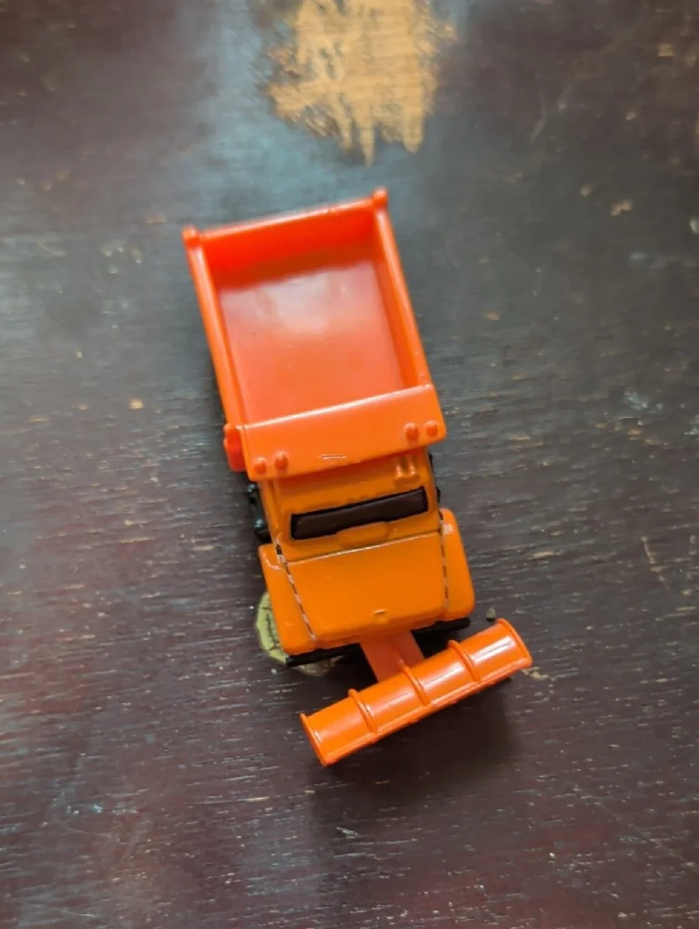 Orange Kids Snow Plow Dump Truck Toy - Classic Play Vehicle
